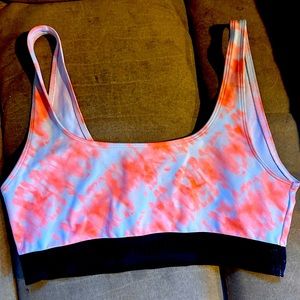 PINK scoop neck gym to swim